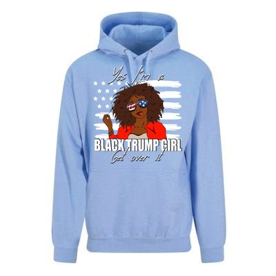 Trump Great Gift Merica Glasses Yes Im A Black Trump Supporter Gift Unisex Surf Hoodie