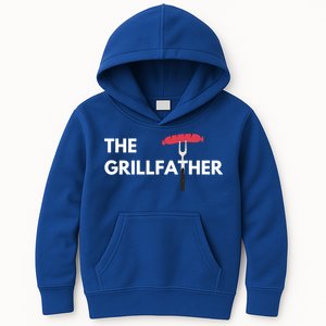 The Grillfather Grilling Bbq Christmas Clothing Gift Kids Hoodie