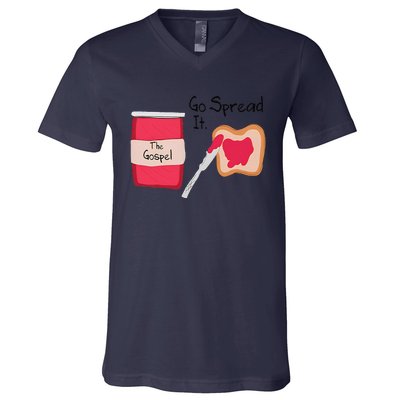 The Gospel Go Spread It V-Neck T-Shirt