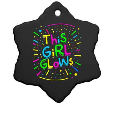 This Girl Glows For Tie Dye Bright Colors 80s And 90s Ceramic Star Ornament