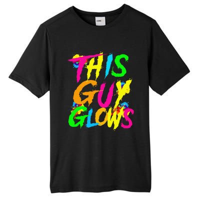 This Guy Glows Cute Boy Man Party Team Tall Fusion ChromaSoft Performance T-Shirt