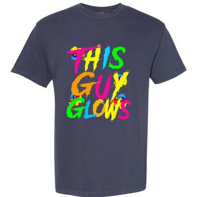 This Guy Glows Cute Boy Man Party Team Garment-Dyed Heavyweight T-Shirt