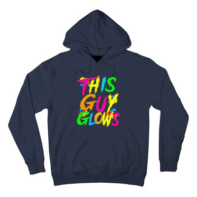 This Guy Glows Cute Boy Man Party Team Hoodie