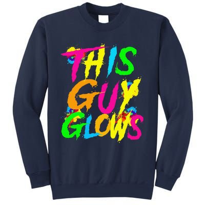 This Guy Glows Cute Boy Man Party Team Sweatshirt