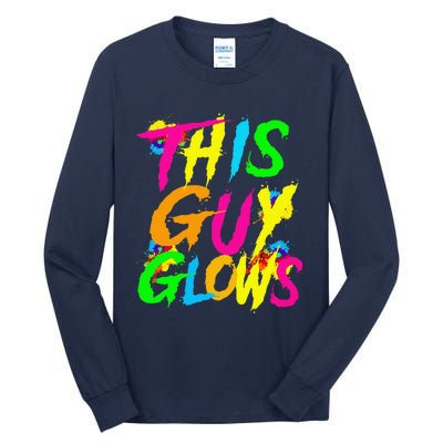 This Guy Glows Cute Boy Man Party Team Tall Long Sleeve T-Shirt