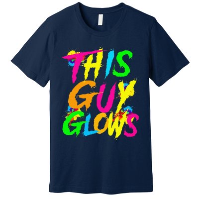 This Guy Glows Cute Boy Man Party Team Premium T-Shirt