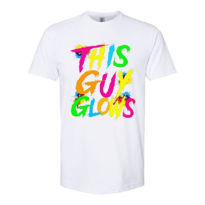 This Guy Glows Cute Boy Man Party Team Softstyle® CVC T-Shirt