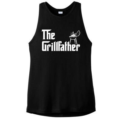 The Grillfather Gift Grill Fan Cool Gift Ladies PosiCharge Tri-Blend Wicking Tank