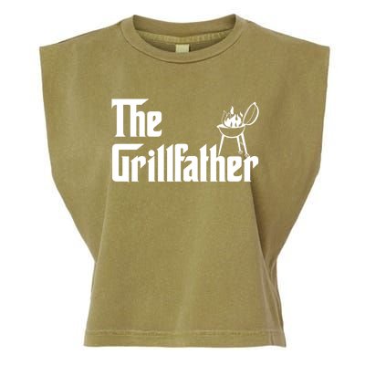 The Grillfather Gift Grill Fan Cool Gift Garment-Dyed Women's Muscle Tee