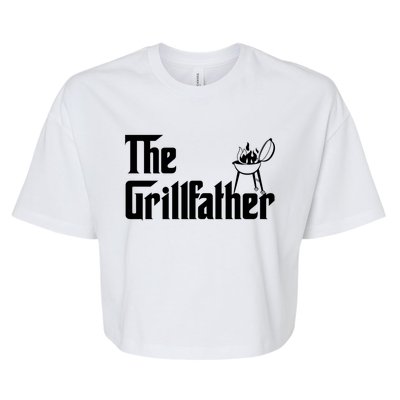 The Grillfather Gift Grill Fan Cool Gift Bella+Canvas Jersey Crop Tee