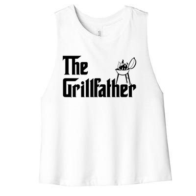 The Grillfather Gift Grill Fan Cool Gift Women's Racerback Cropped Tank