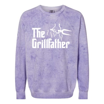 The Grillfather Gift Colorblast Crewneck Sweatshirt