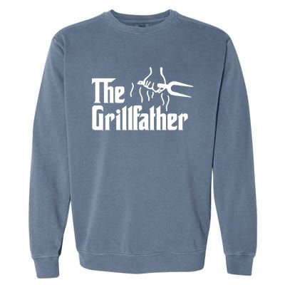 The Grillfather Gift Garment-Dyed Sweatshirt