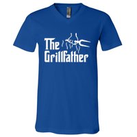 The Grillfather Gift V-Neck T-Shirt