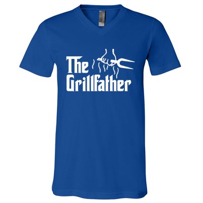 The Grillfather Gift V-Neck T-Shirt