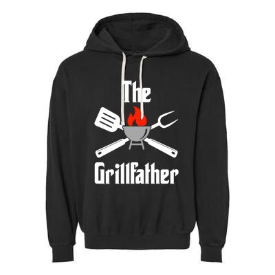 The Grillfather Gift Garment-Dyed Fleece Hoodie