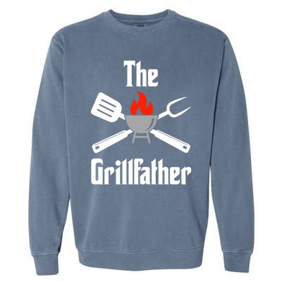 The Grillfather Gift Garment-Dyed Sweatshirt