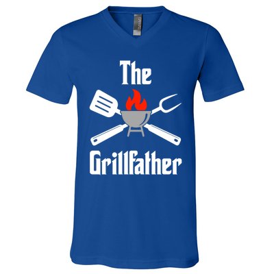 The Grillfather Gift V-Neck T-Shirt