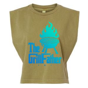 The Grillfather Grilling Father Cool Gift Garment-Dyed Women's Muscle Tee