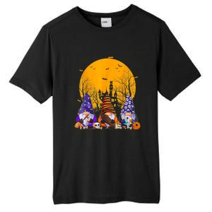 Three Gnomes Happy Halloween Fall Candy Corn Pumpkin Gnome Tall Fusion ChromaSoft Performance T-Shirt