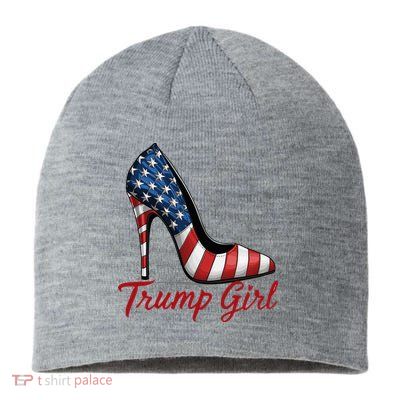Trump Girl High Heel Stilettos American Flag Trump 2024 Sustainable Beanie
