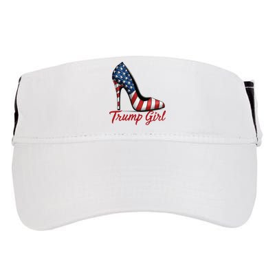 Trump Girl High Heel Stilettos American Flag Trump 2024 Adult Drive Performance Visor
