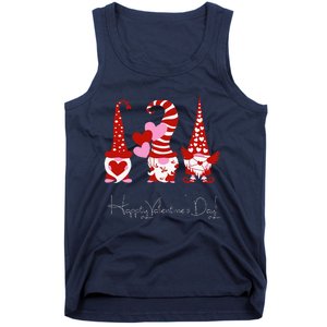 Three Gnomes Holding Hearts Valentiness Love Tank Top