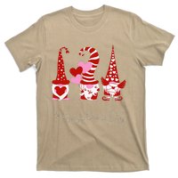 Three Gnomes Holding Hearts Valentiness Love T-Shirt