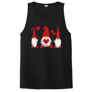 Three Gnomes Holding Hearts Valentiness PosiCharge Competitor Tank