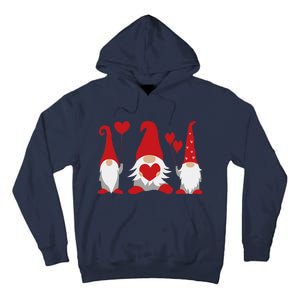 Three Gnomes Holding Hearts Valentiness Tall Hoodie