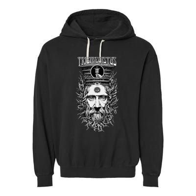 Thrice Great Hermes Trismegistus Esoteric Hermeticism Garment-Dyed Fleece Hoodie