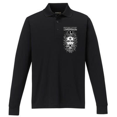 Thrice Great Hermes Trismegistus Esoteric Hermeticism Performance Long Sleeve Polo