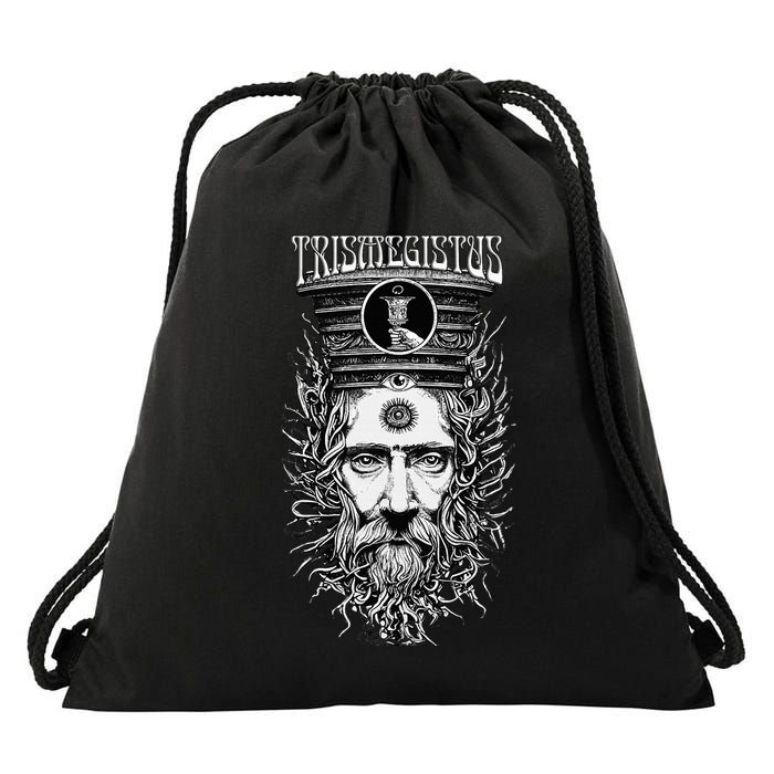 Thrice Great Hermes Trismegistus Esoteric Hermeticism Drawstring Bag