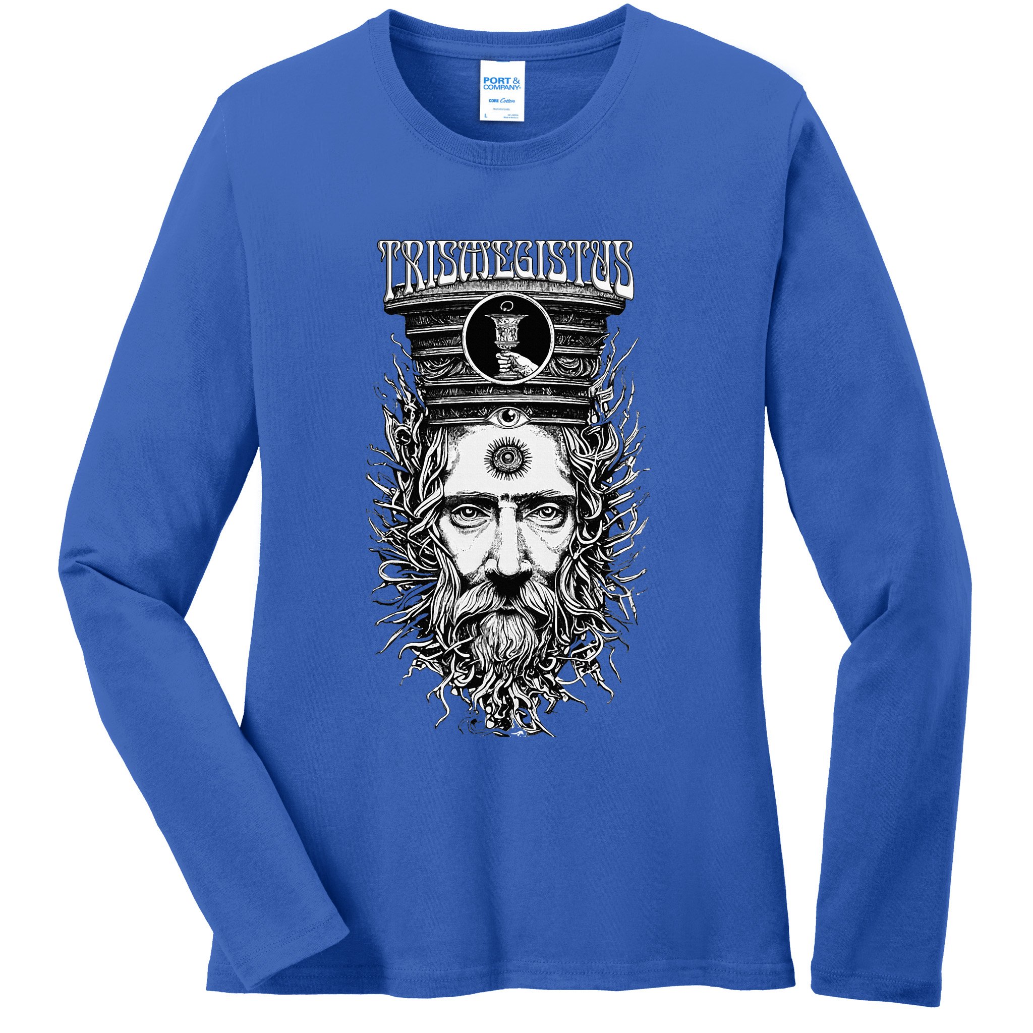 Thrice Great Hermes Trismegistus Esoteric Hermeticism Ladies Long Sleeve Shirt