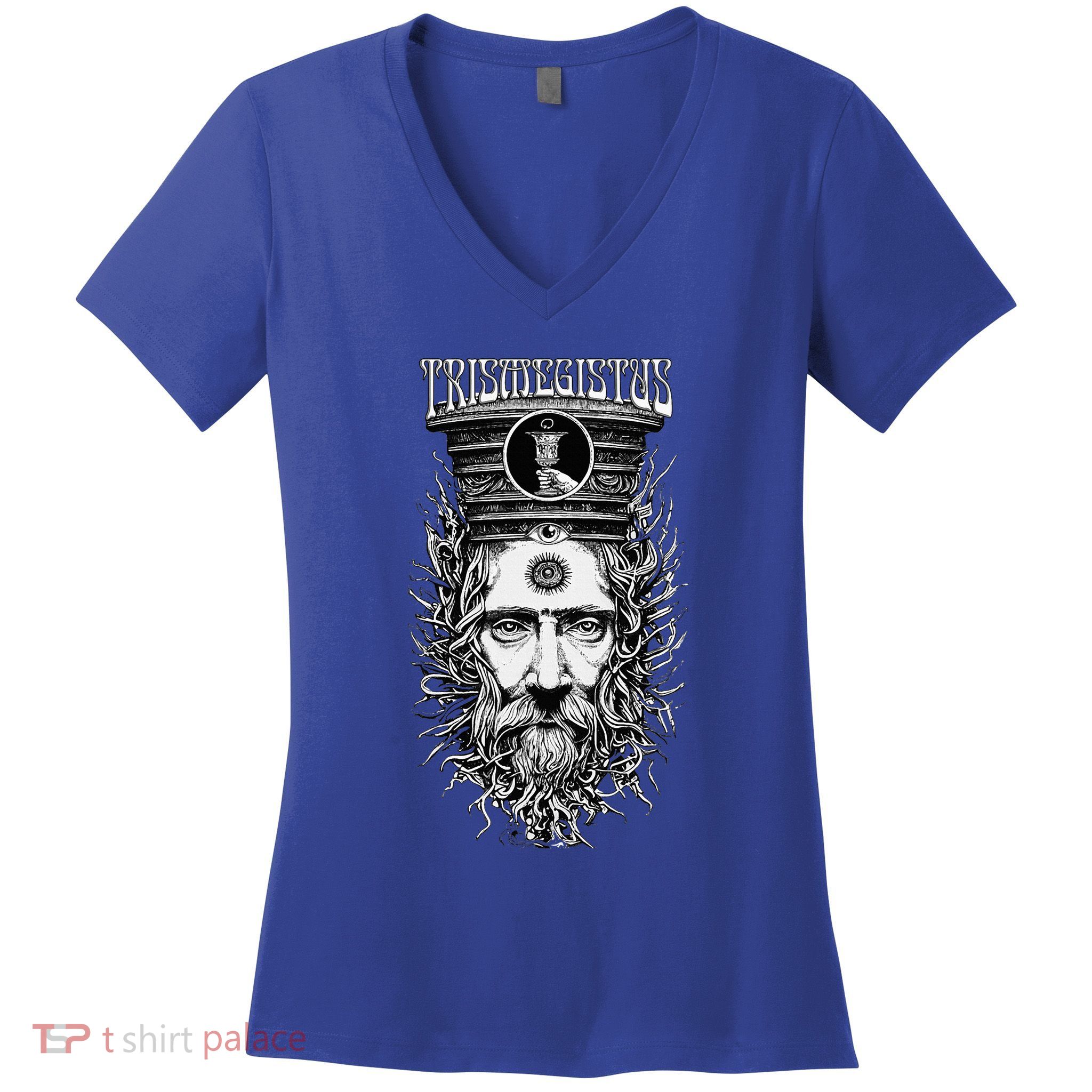Thrice Great Hermes Trismegistus Esoteric Hermeticism Women's V-Neck T-Shirt