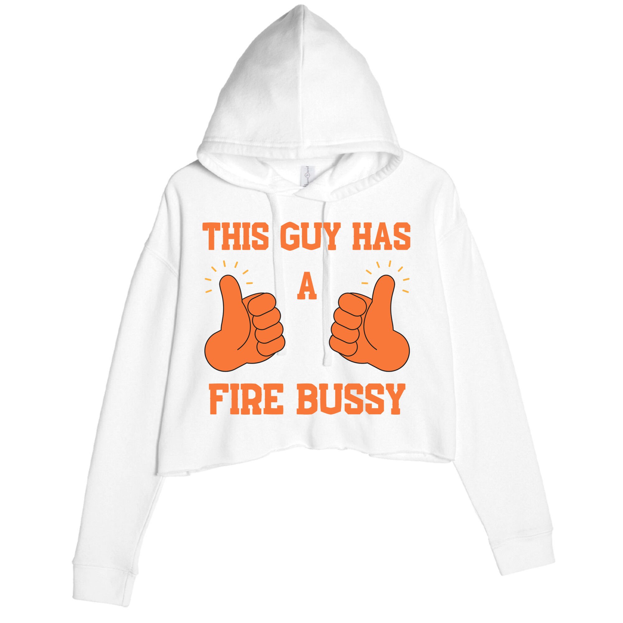 This Guy Has A Fire Bussy Crop Fleece Hoodie