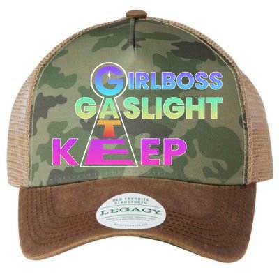 That Go Hard Girlboss Gaslight Gatekeep Trending Legacy Tie Dye Trucker Hat