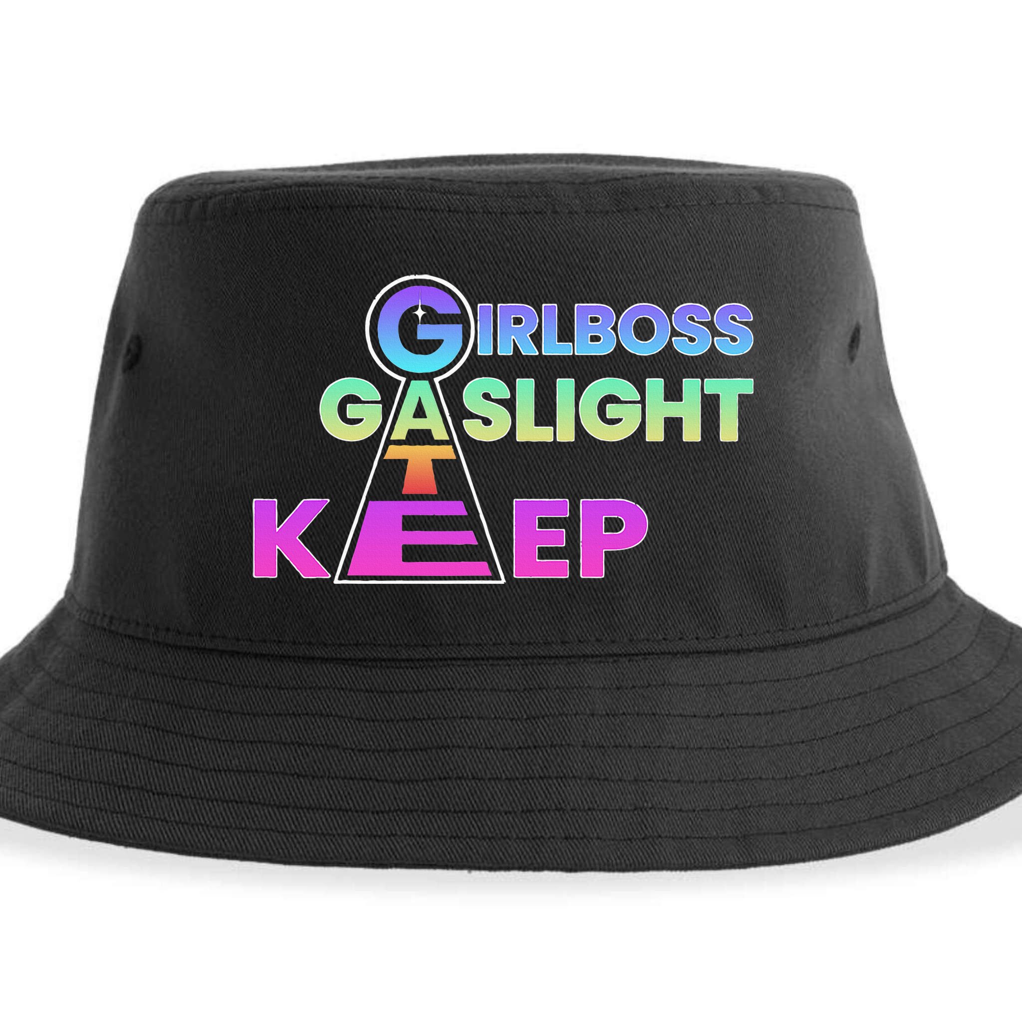That Go Hard Girlboss Gaslight Gatekeep Trending Sustainable Bucket Hat