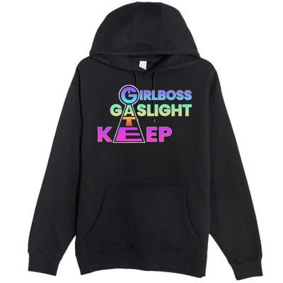 That Go Hard Girlboss Gaslight Gatekeep Trending Premium Pullover Hoodie
