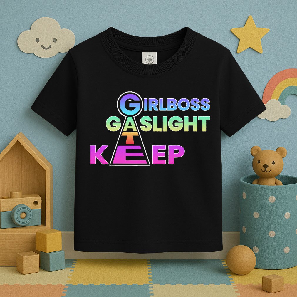 That Go Hard Girlboss Gaslight Gatekeep Trending Toddler T-Shirt