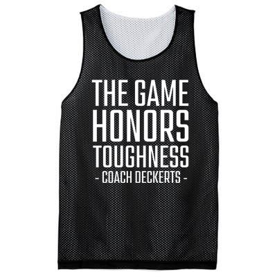 The Game Honors Toughness Coach Deckerts Mesh Reversible Basketball Jersey Tank