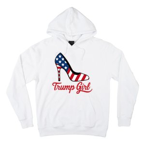 Trump Girl High Heels Stilettos American Flag Trump 2024 Patriotic Fashion Hoodie