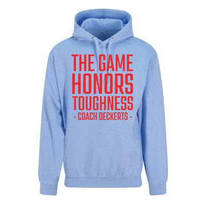 The Game Honors Toughness Coach Deckerts Unisex Surf Hoodie