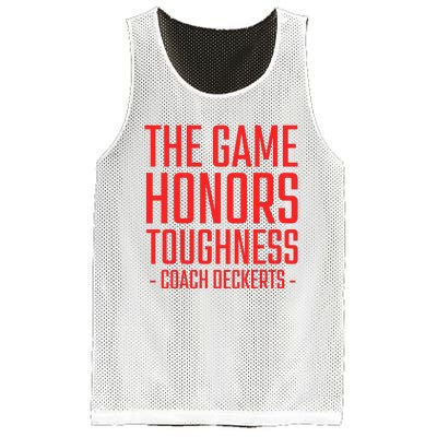 The Game Honors Toughness Coach Deckerts Mesh Reversible Basketball Jersey Tank