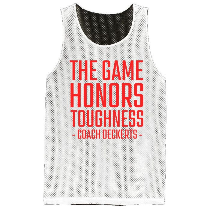 The Game Honors Toughness Coach Deckerts Mesh Reversible Basketball Jersey Tank