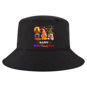 Three Gnomes Halloween Merry Christmas Happy Hallothanksmas Cool Comfort Performance Bucket Hat