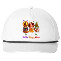 Three Gnomes Halloween Merry Christmas Happy Hallothanksmas Snapback Five-Panel Rope Hat