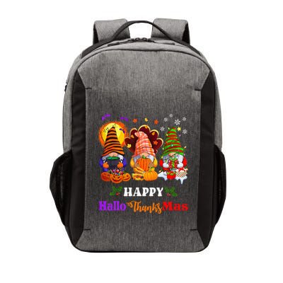 Three Gnomes Halloween Merry Christmas Happy Hallothanksmas Vector Backpack