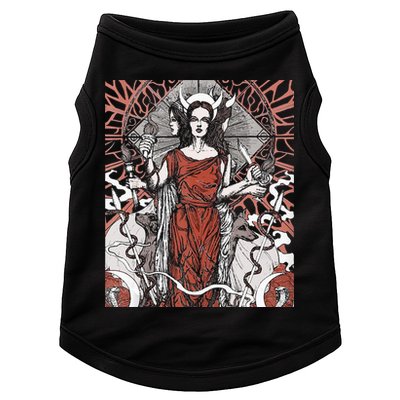 The Goddess Hecate Tarot Card Triple Wiccan Pagan Moon Witch Doggie Tank