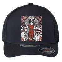 The Goddess Hecate Tarot Card Triple Wiccan Pagan Moon Witch Flexfit Unipanel Trucker Cap